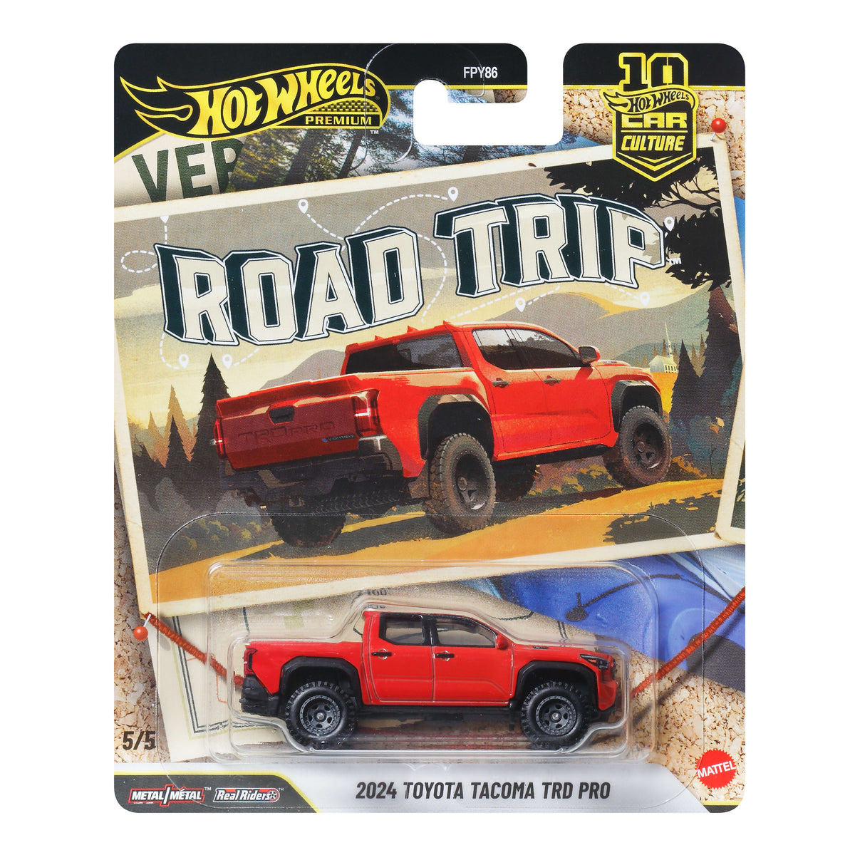 Hot Wheels Premium Car Culture Road Trip 2024 Toyota Tacoma TRD PRO