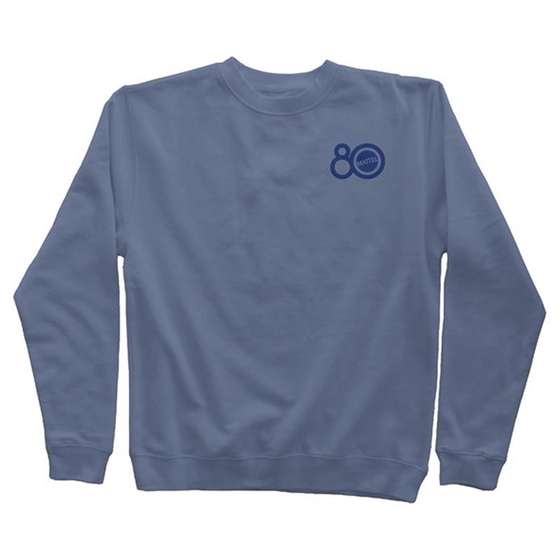 Mattel 80th  Logo Blue Sweatshirt