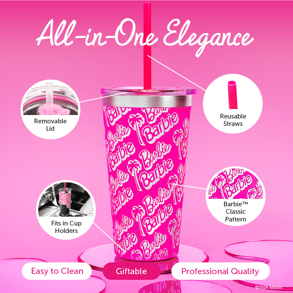 Barbie™ X Dragon Glassware® Tumbler - 16 Oz