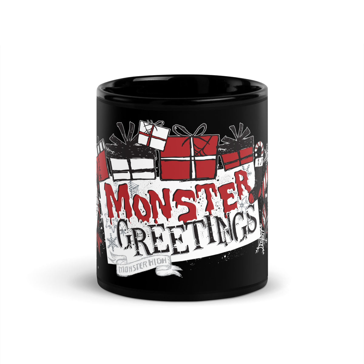 Monster High Greetings Black Mug