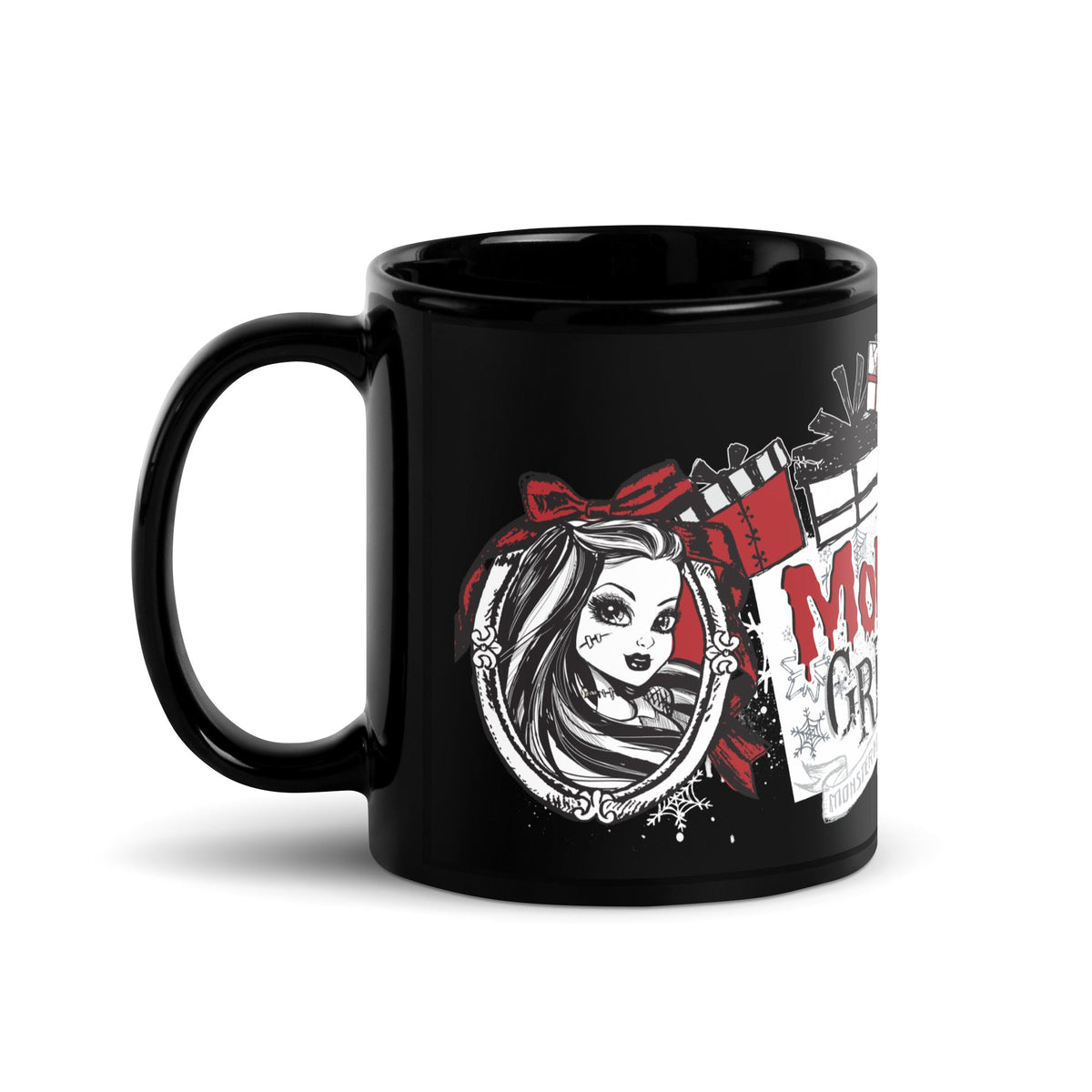 Monster High Greetings Black Mug