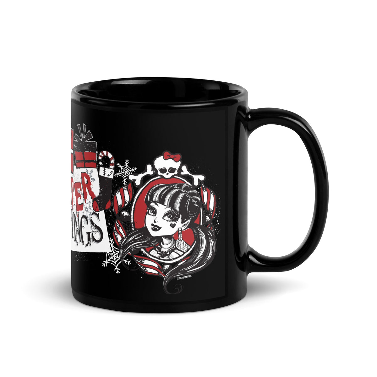 Monster High Greetings Black Mug