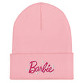 Barbie Logo Light Pink Cuffed Beanie