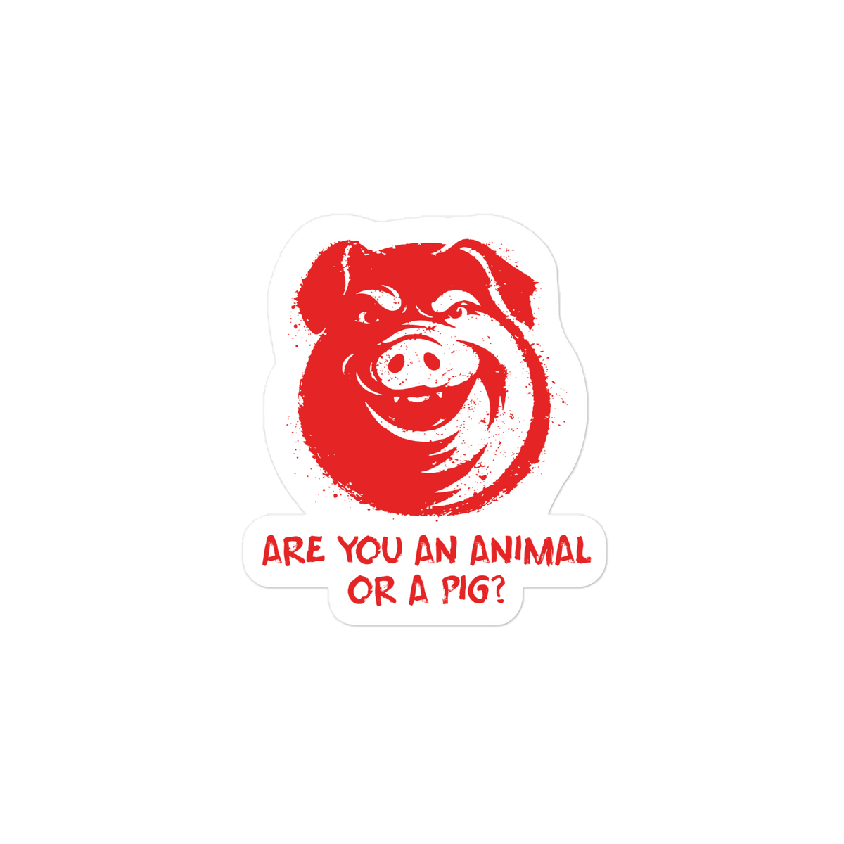 Animal Farm - Animal vs. Pig Sticker
