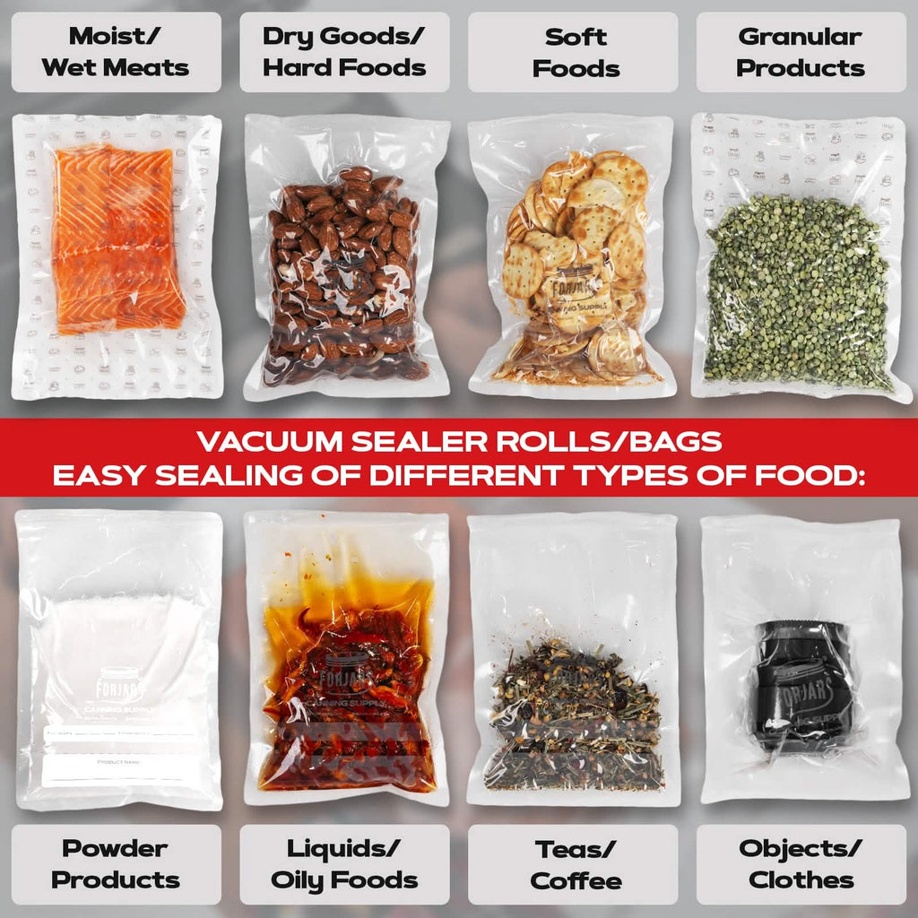 Forjars® 100-Count 8x12 Vacuum Sealer Bags – 7.5 Mil Thick