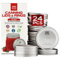 Forjars® - 12 Wide Mouth Canning Lids + 12 Rings