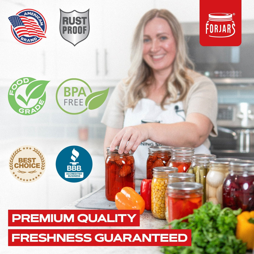 Forjars®  - 50 Wide Mouth Canning Lids