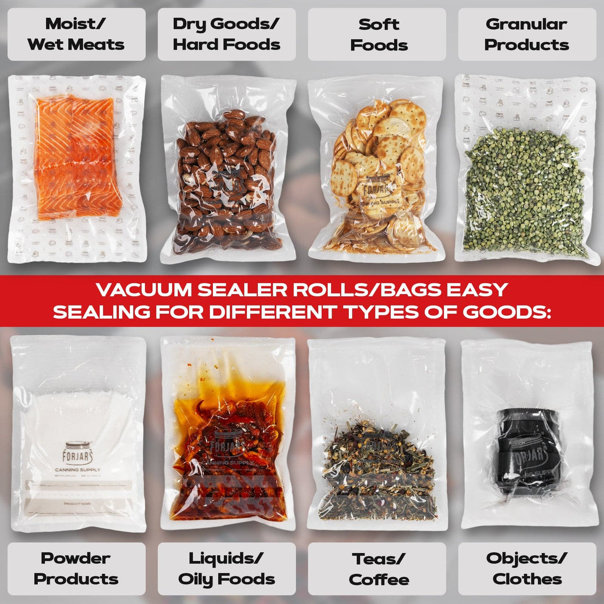 Forjars®  Vacuum Sealer Roll (8-inch)