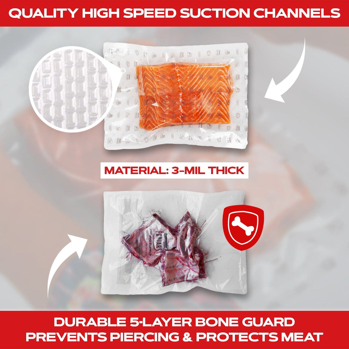 Forjars®  Vacuum Sealer Roll (8-inch)