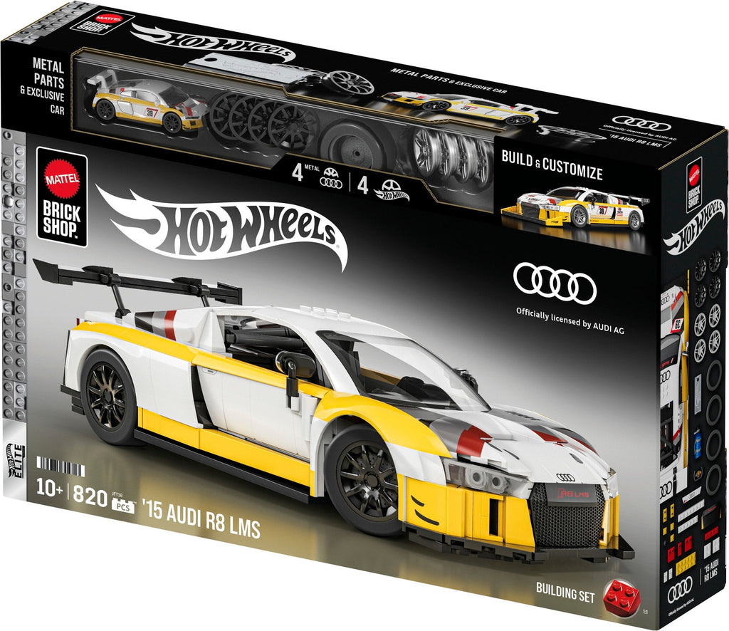 Mattel Brick Shop Hot Wheels ‘15 Audi R8 LMS Building Set