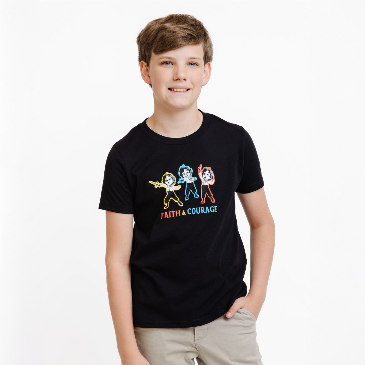 The King of Kings Faith and Courage T-Shirt - Youth + Toddler