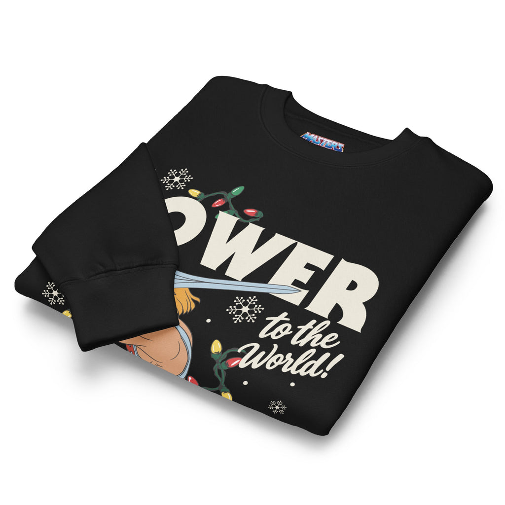 Masters of the Universe He-Man Power to the World Black Sweatshirt
