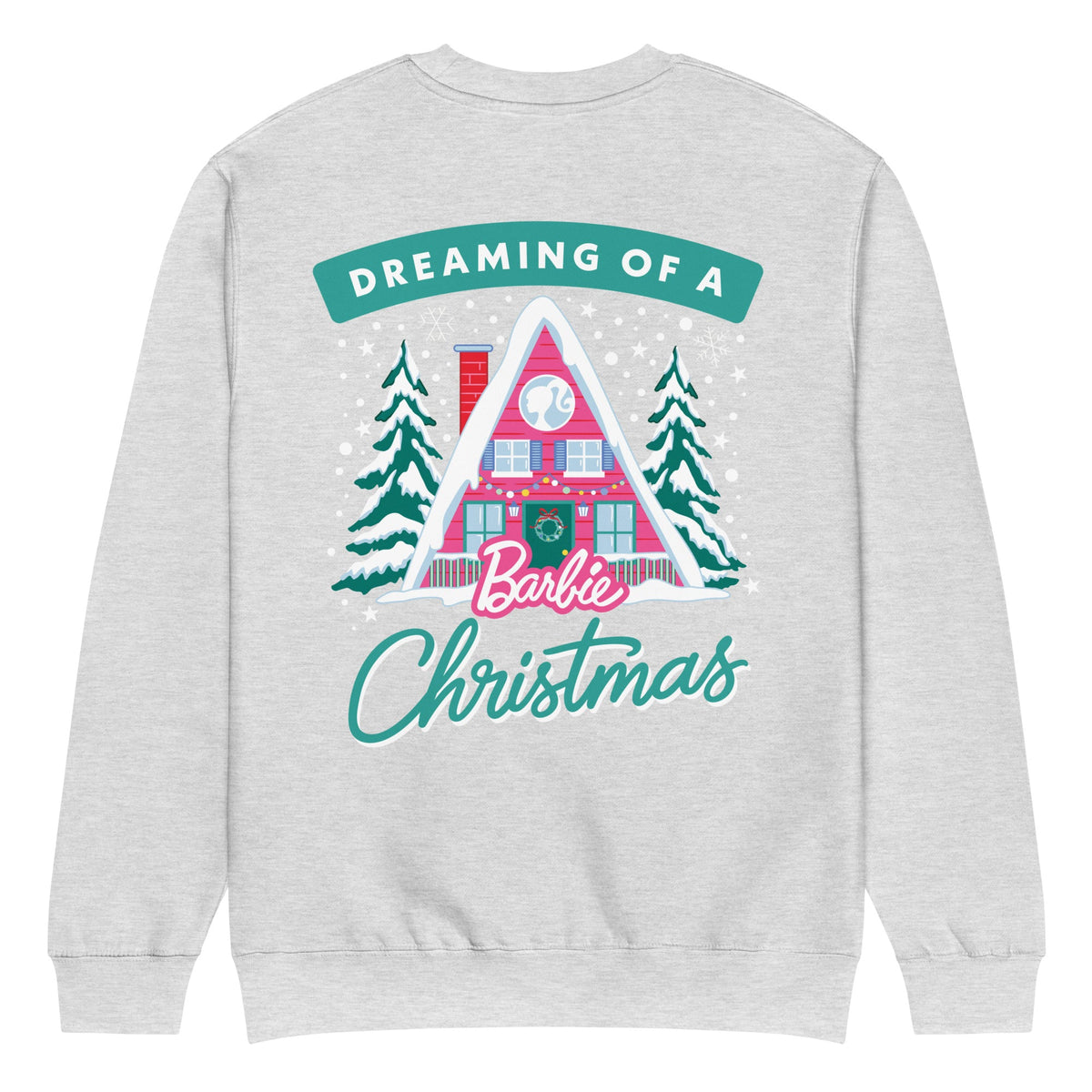 Barbie Dreaming of a Barbie Christmas Gray Sweatshirt