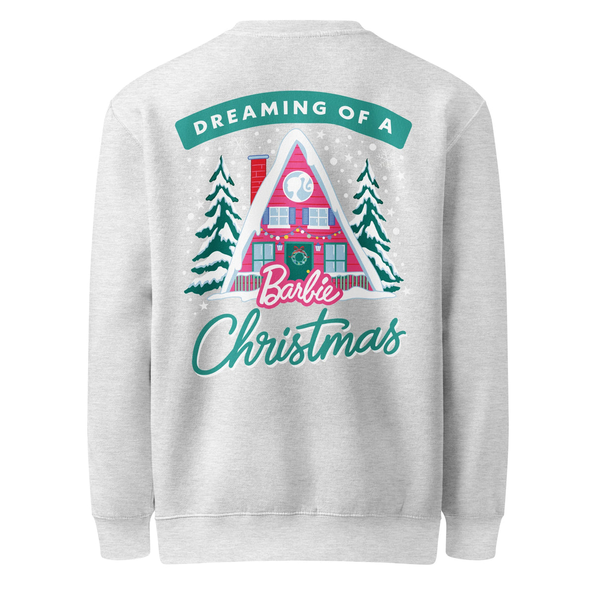 Barbie Dreaming of a Barbie Christmas Gray Sweatshirt