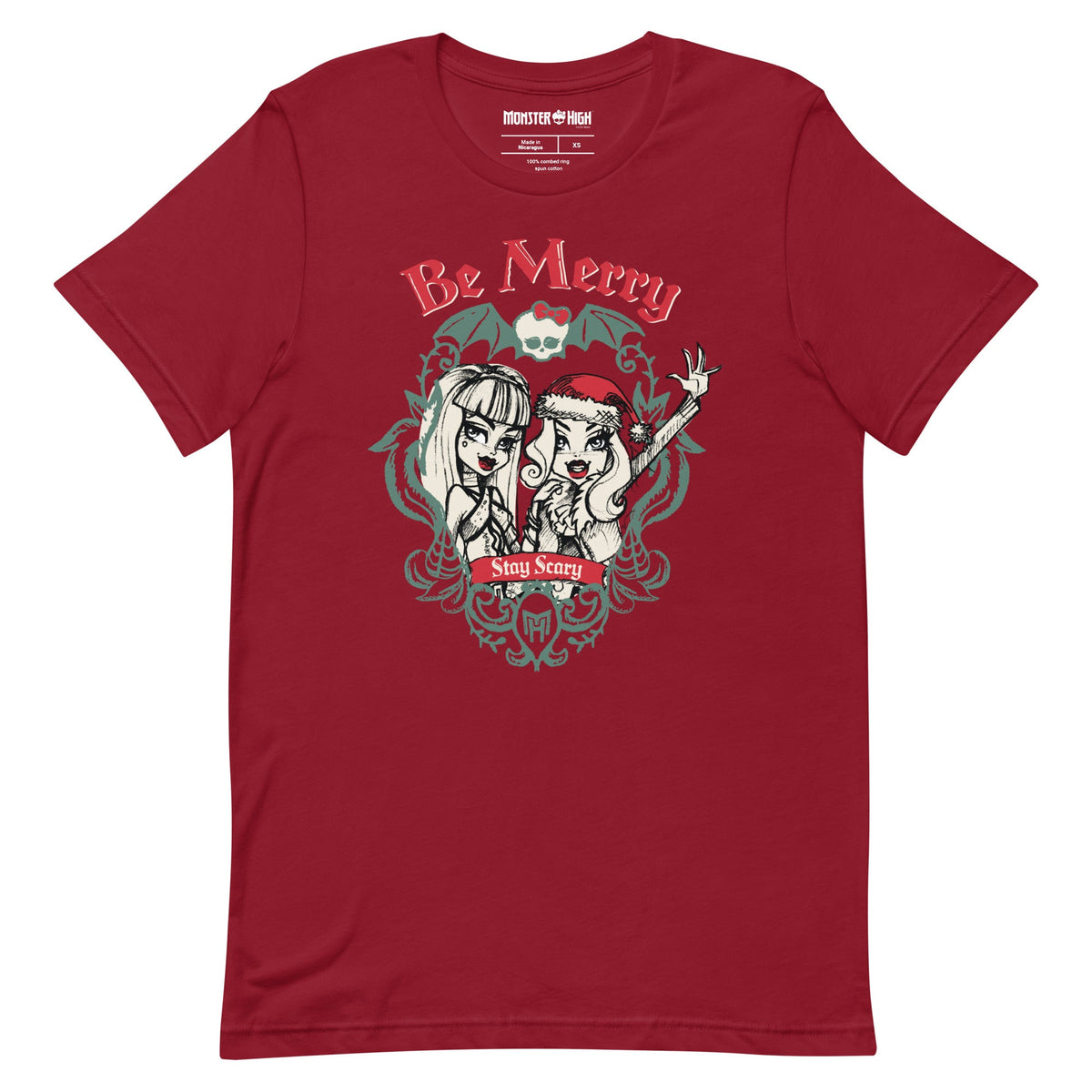 Monster High Be Merry Stay Scary Red T-shirt