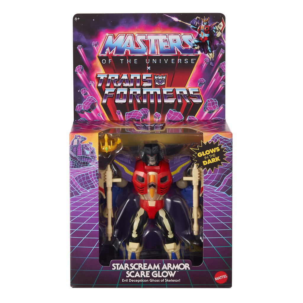 Masters of the Universe x Transformers Starscream Armor Scare Glow Action Figure